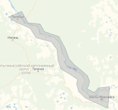 Карта глубин C-Map RS-Y512 Обь: Нижневартовск - Ханты-Мансийск